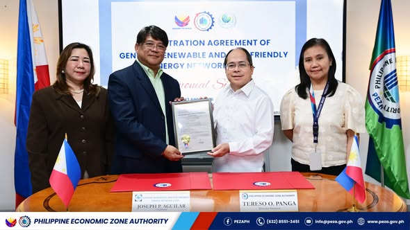 GREENC and PEZA representatives following the ceremony