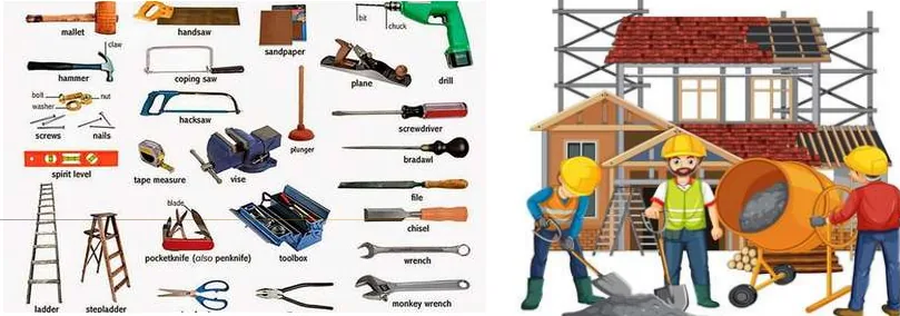 Construction tools and building activity