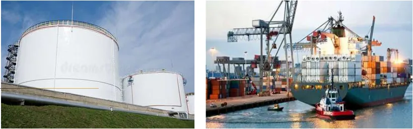 Diesel storage tank and cargo ship