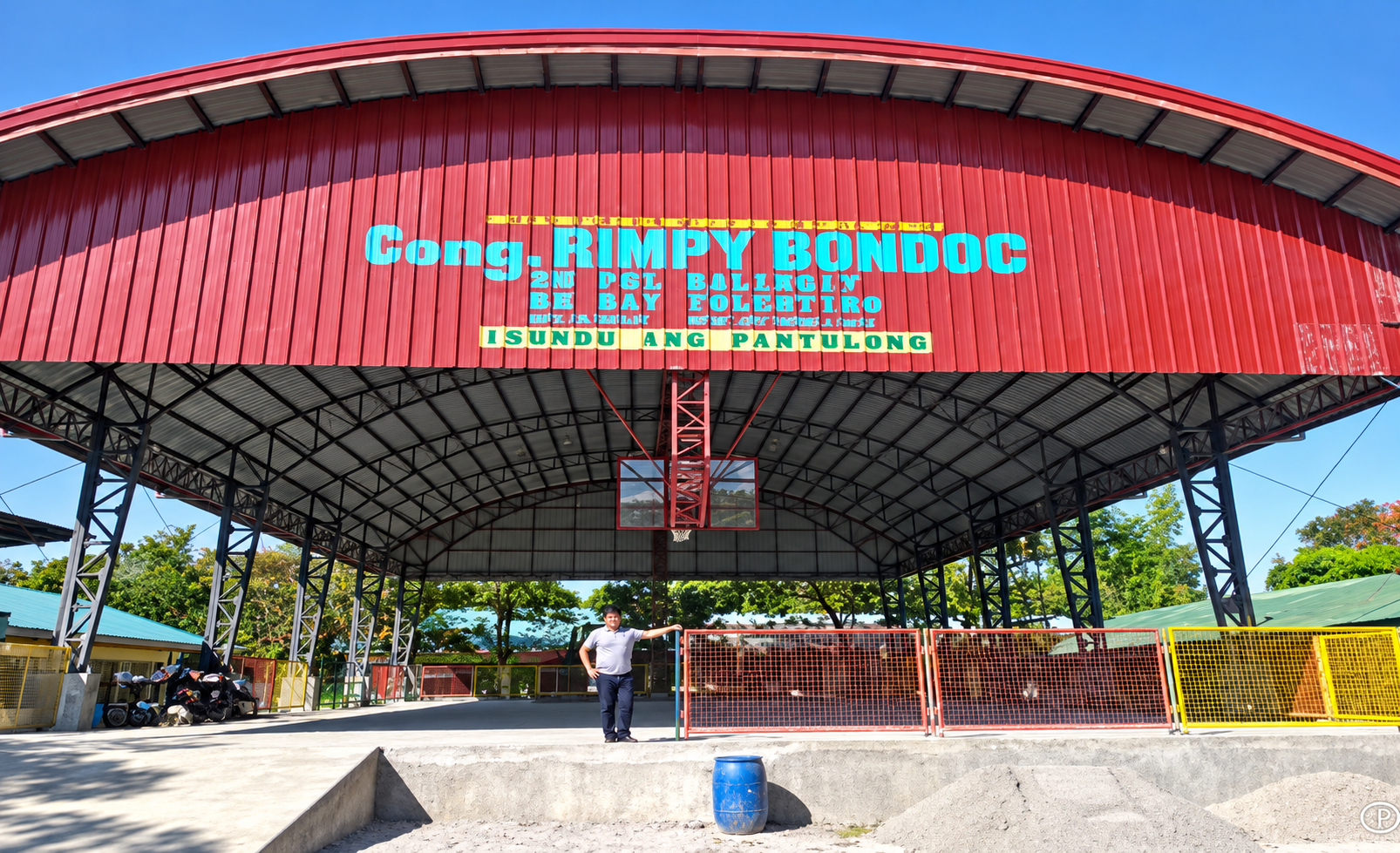 Completed covered court and multi-purpose facility