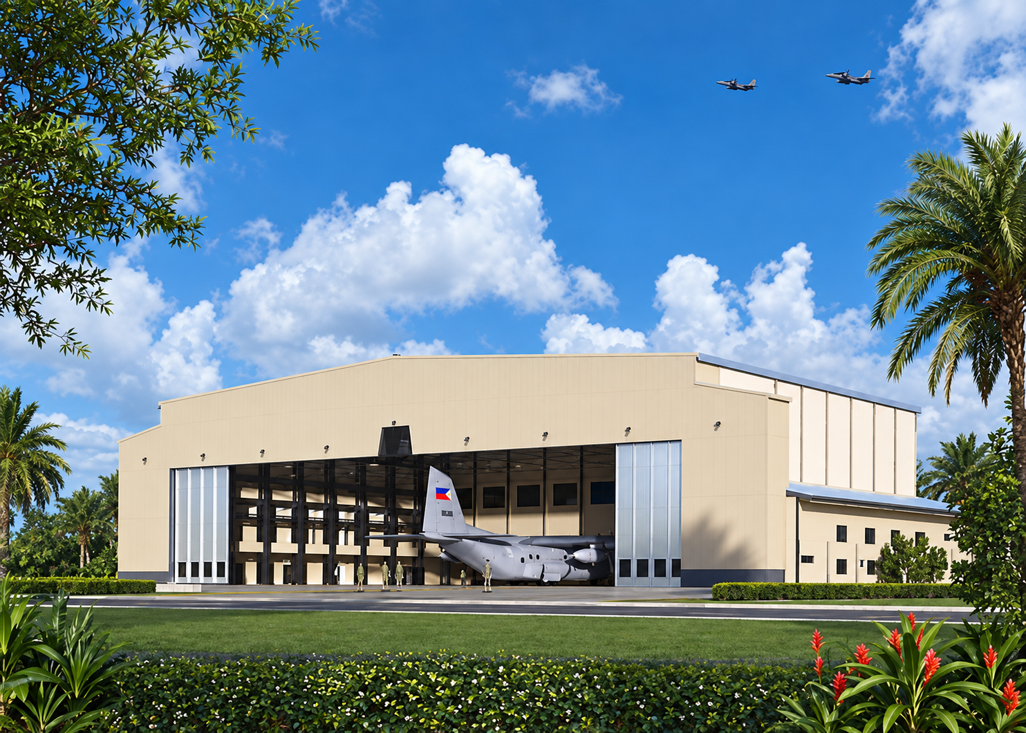 Typhoon Shelter Hangar, CJAV - hangar illustration